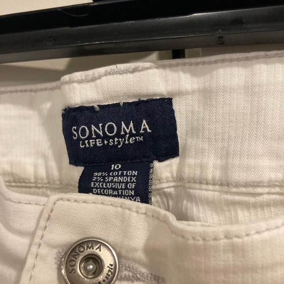 Sonoma white capris size 10 - Picture 2 of 4